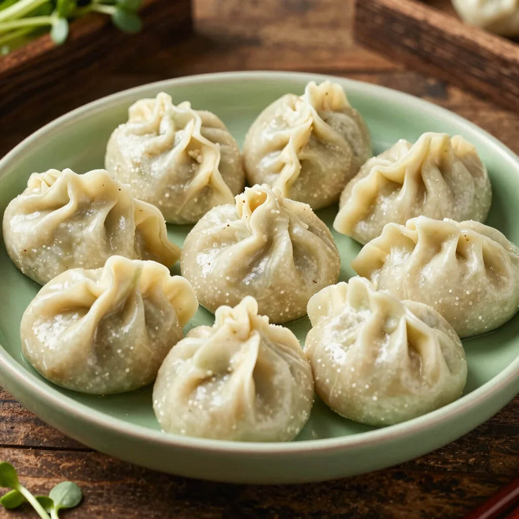 Wild Mushroom Sorghum Momos